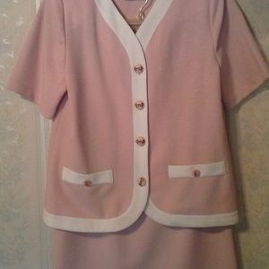 2PC PABLO COLLECTION LIGHT PINK SKIRT SET